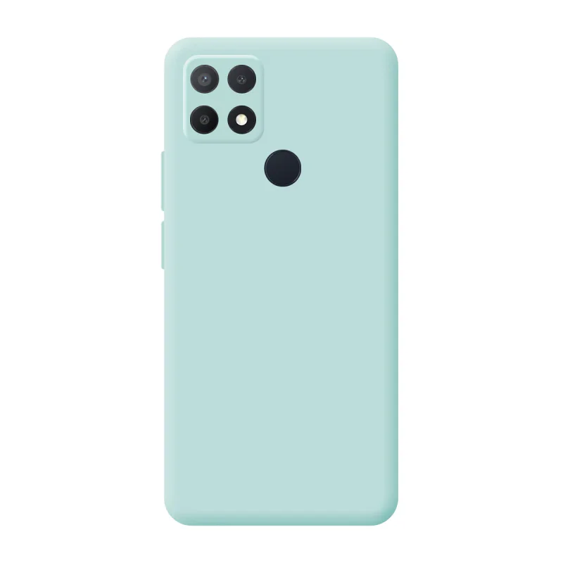 Capa Apokin Silicone Macio com Proteção de Câmara 3D para Oppo A15 Vermelho - Imagem 3