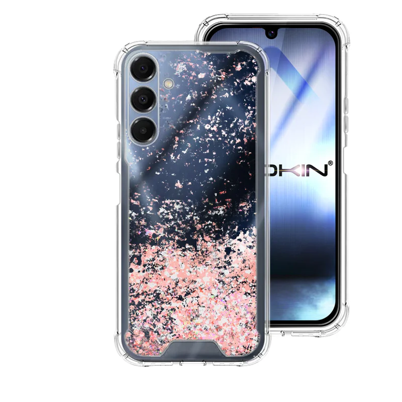 Capa de Gel Apokin Transparente com Glitter para Samsung Galaxy A16 Variedade de cores - Imagem 3