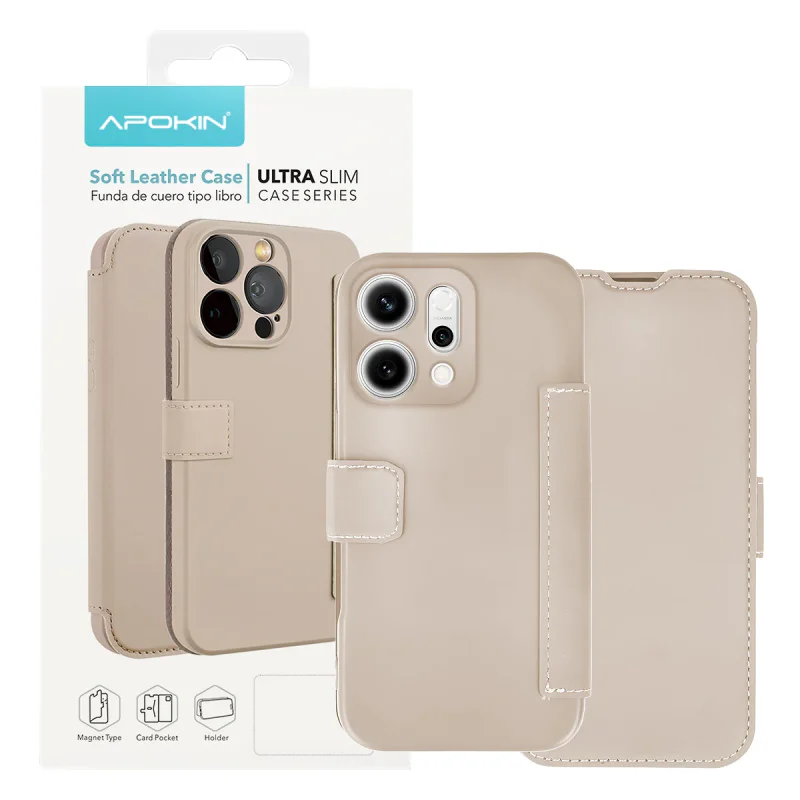 Capa Apokin para OPPO Reno 14 com Tampa em Silicone Suave Lilás - Imagem 3