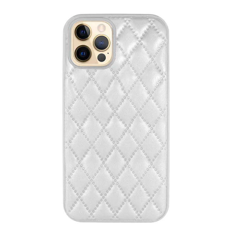 Capa Apokin para iPhone 12 Pro em Pele Acabamento Fumado Lilás - Imagem 3