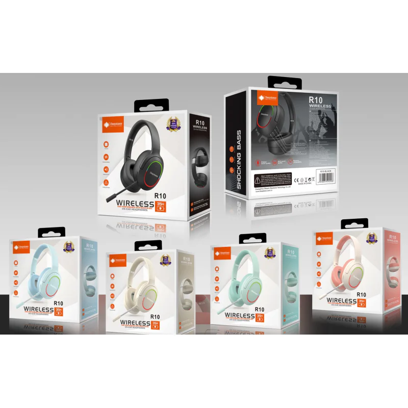 Auscultadores Deepbass R10 Bege