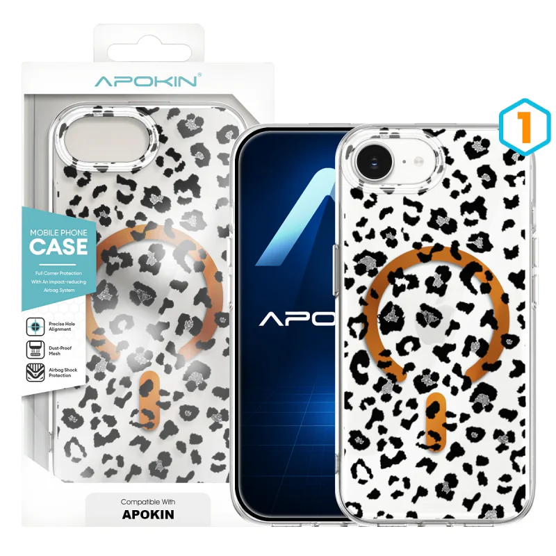 Capa Apokin para iPhone 16E / 17E Silicone com Desenho e MagSafe 4 - Imagem 2