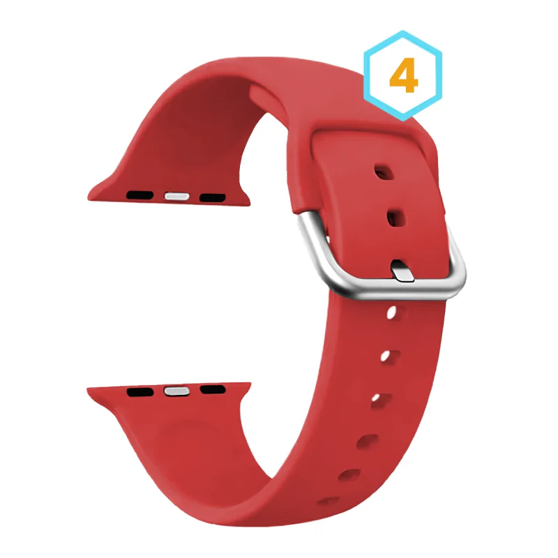 Bracelete Apokin para Apple Watch 38 mm e 40 mm em Silicone 7 - Imagem 4