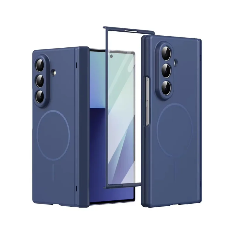 Capa Magnética Apokin com Proteção 360 e Protetor Frontal para Samsung Galaxy Z Fold 8 Rosa - Imagem 3