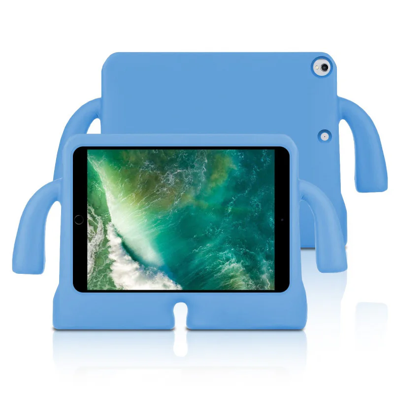 Capa Apokin para iPad 10.5 e 10.2 Silicone Reforçado Antichoques Azul