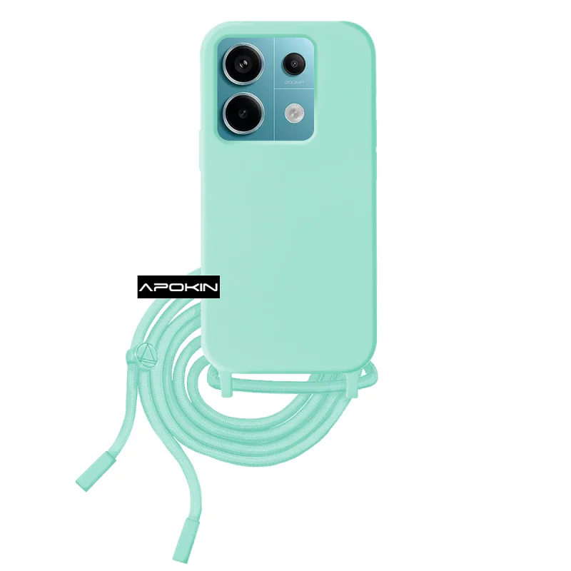 Capa Apokin com Cordão para Xiaomi Redmi Note 13 Pro 5G Silicone Lilás - Imagem 2