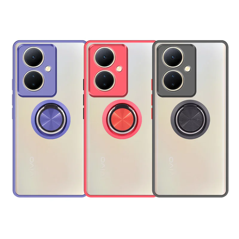 Capa Vivo V29 Lite Magnética com Suporte de Anel Azul - Imagem 1
