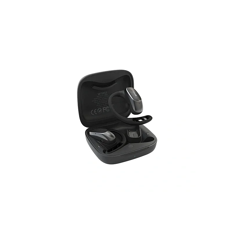 Auriculares Bluetooth Wiwu Sporting OpenBuds O600 Preto - Imagem 4