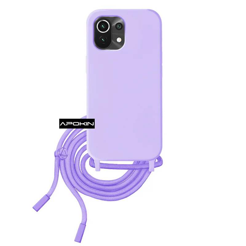 Capa Apokin para Xiaomi Mi 11 Lite Suave com Cordão Variedade de cores - Imagem 4