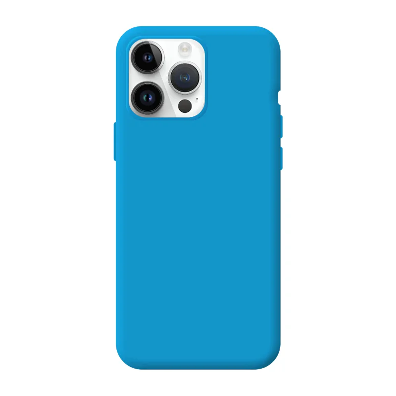 Capa de Silicone Suave Apokin com Proteção de Câmara 3D para iPhone 14 Pro Lilás - Imagem 2