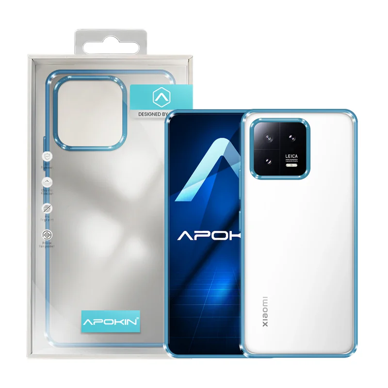 Capa Antichoques Apokin com Rebordo Colorido para Xiaomi Redmi 13 Rosa - Imagem 5