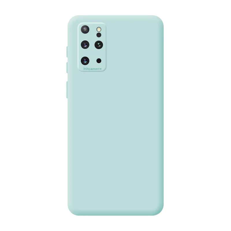 Capa de Silicone Macia Apokin com Câmara 3D para Samsung Galaxy S20 Plus Azul turquesa - Imagem 3