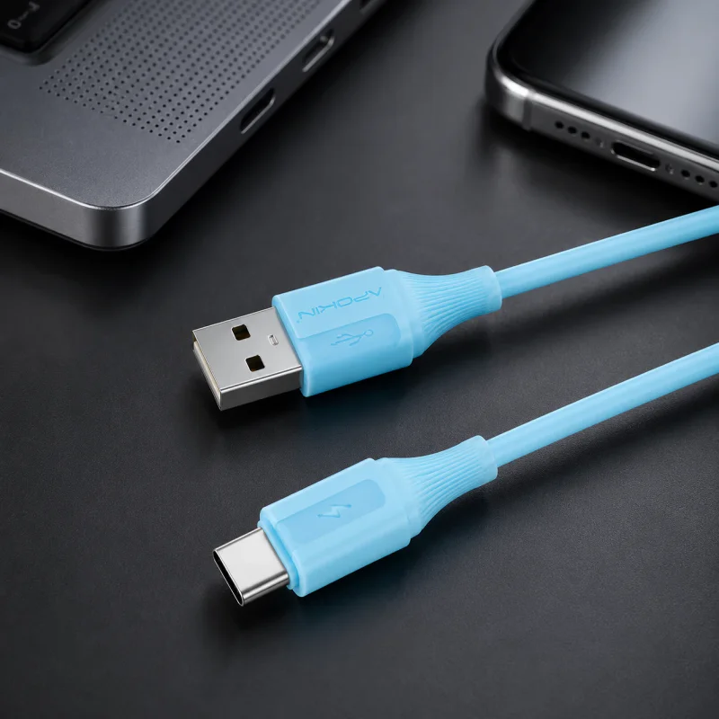 Cabo USB Apokin USB-A para USB-C 15 W 3 A 1 m Azul - Imagem 3
