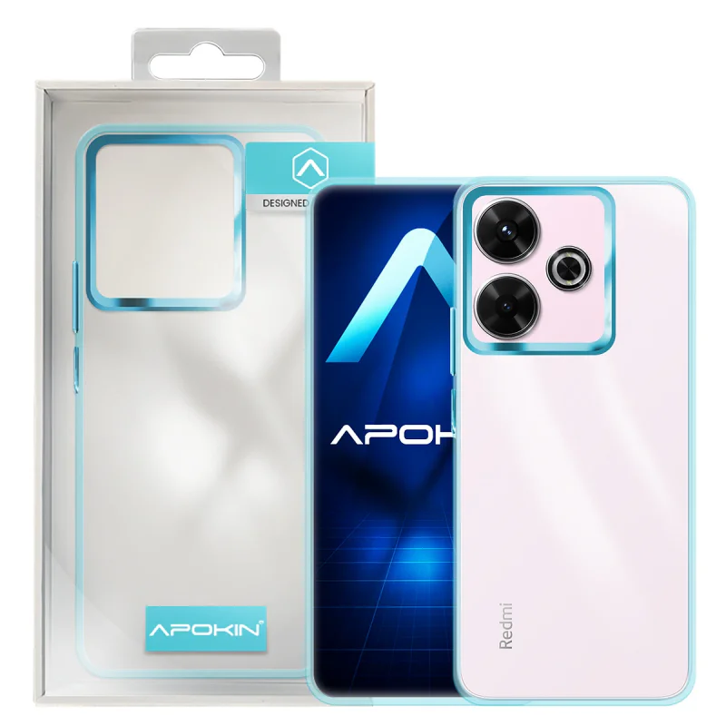 Capa Apokin para Xiaomi Redmi 13 Acrílica Transparente Lilás - Imagem 6