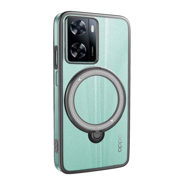Capa Apokin para Oppo A57 com Anel e MagSafe Verde - Imagem 4