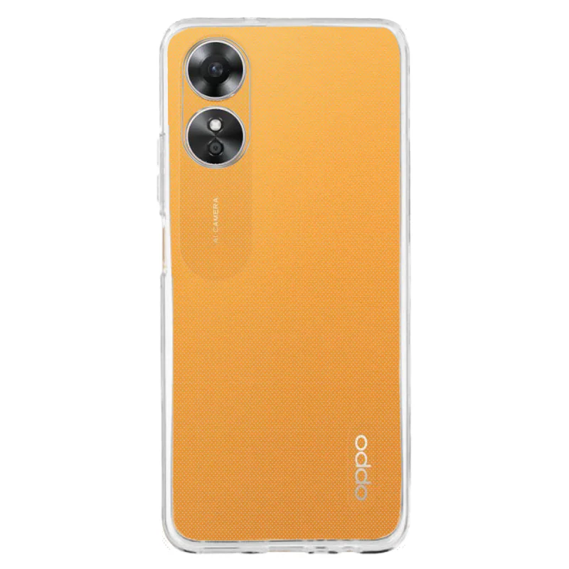Capa Apokin em Silicone Reforçado 2,0 mm para Oppo A17 Transparente