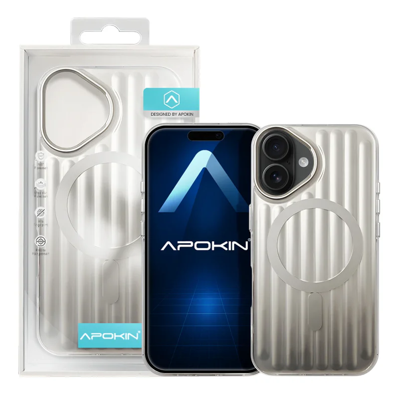 Capa Apokin para iPhone 17 com Acabamento Mate Metalizado e MagSafe Rosa - Imagem 4