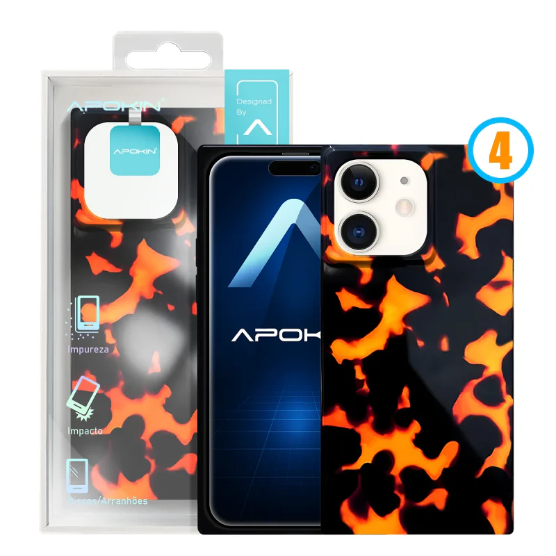 Capa Apokin Metalizada com MagSafe e Desenhos para iPhone 11 Modelo 3 - Imagem 5