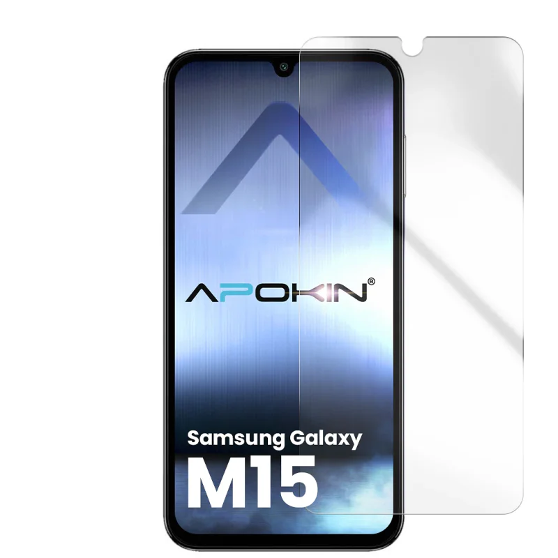 Película de Vidro Temperado Apokin para Samsung Galaxy M15 Transparente - Imagem 5