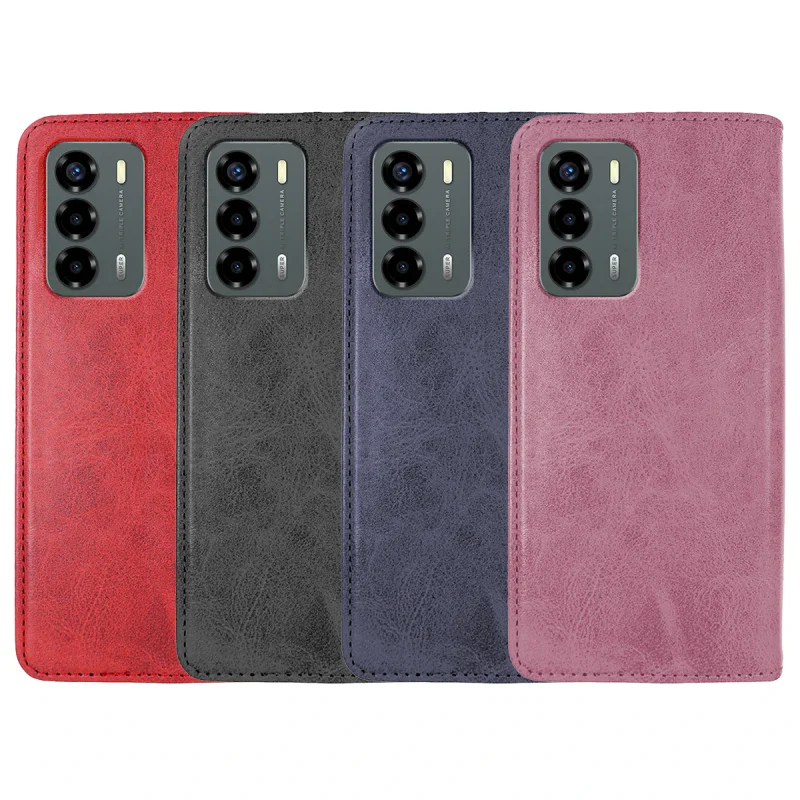 Capa Livro Apokin para ZTE V40 Vita Polipele com Suporte Variedade de cores - Imagem 1
