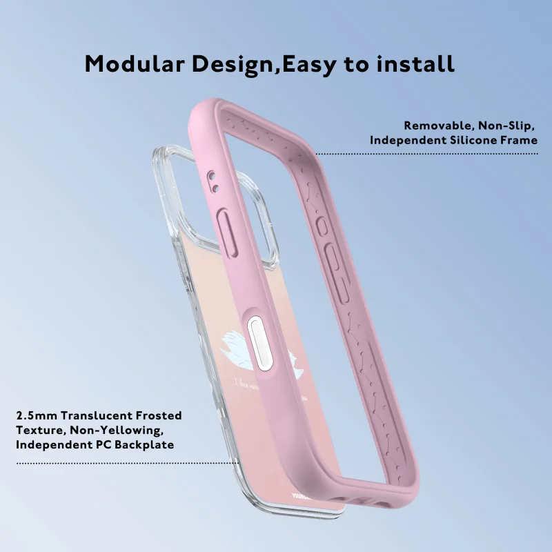 Capa Apokin Youngkit Magnética Série Beijo de Cisne para iPhone 17 Pro Max / 18 Pro Max Cisnes - Imagem 3