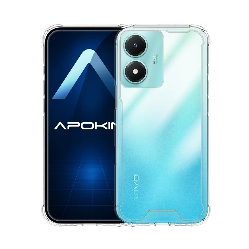 Capa Antichoques Apokin Living Transparente para Vivo Y16 Transparente