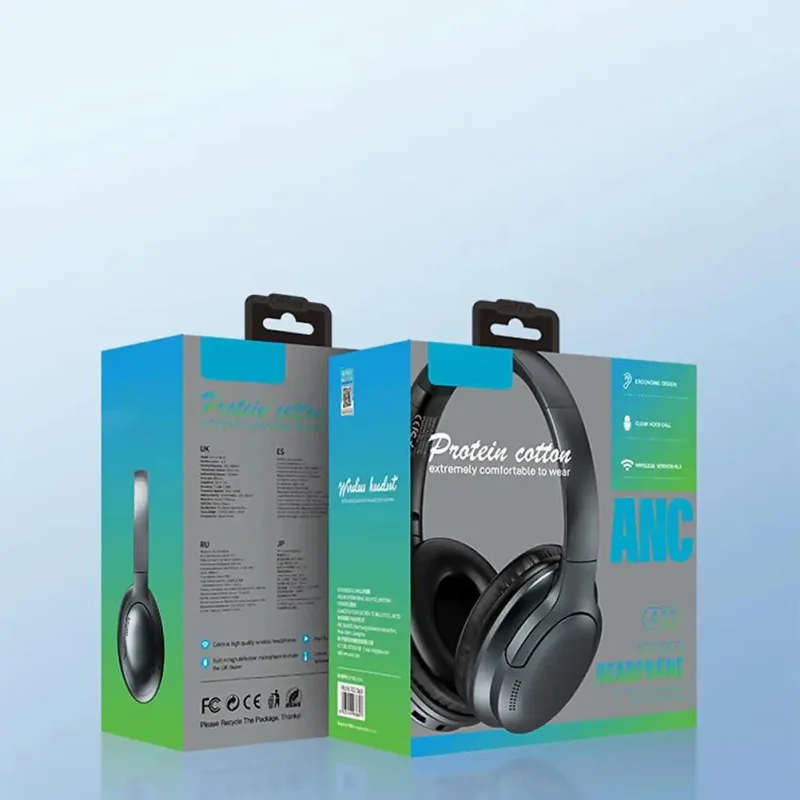 Auscultadores Bluetooth Apokin Celebrat A33 com Diadema Preto - Imagem 2