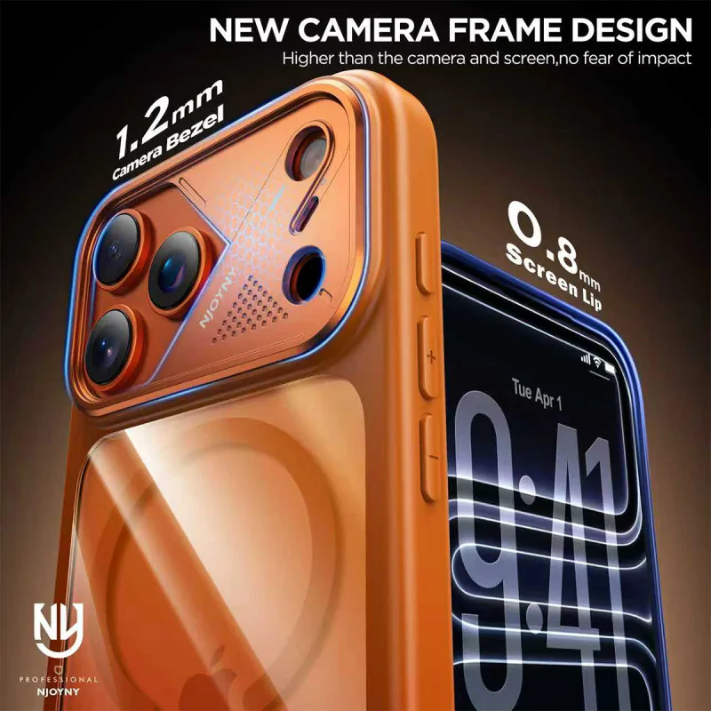 Capa Magnética Apokin NJOYNY Light Armor N5 iPhone 17 Pro Max e 18 Pro Max Variedade de cores - Imagem 6