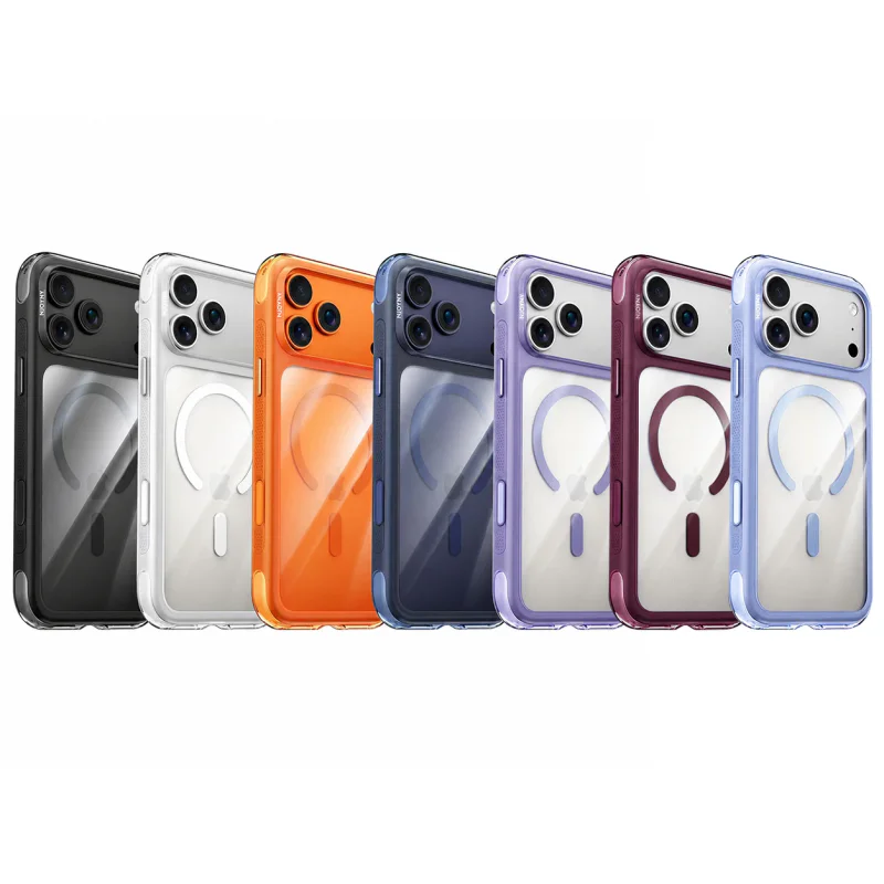 Capa Apokin NJOYNY Bumper Air S6-MAG para iPhone 17 Pro Max e 18 Pro Max Grená - Imagem 1