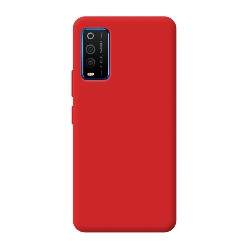 Capa Apokin para TCL 205 Silicone Macio com Proteção de Câmara 3D Vermelho - Imagem 5