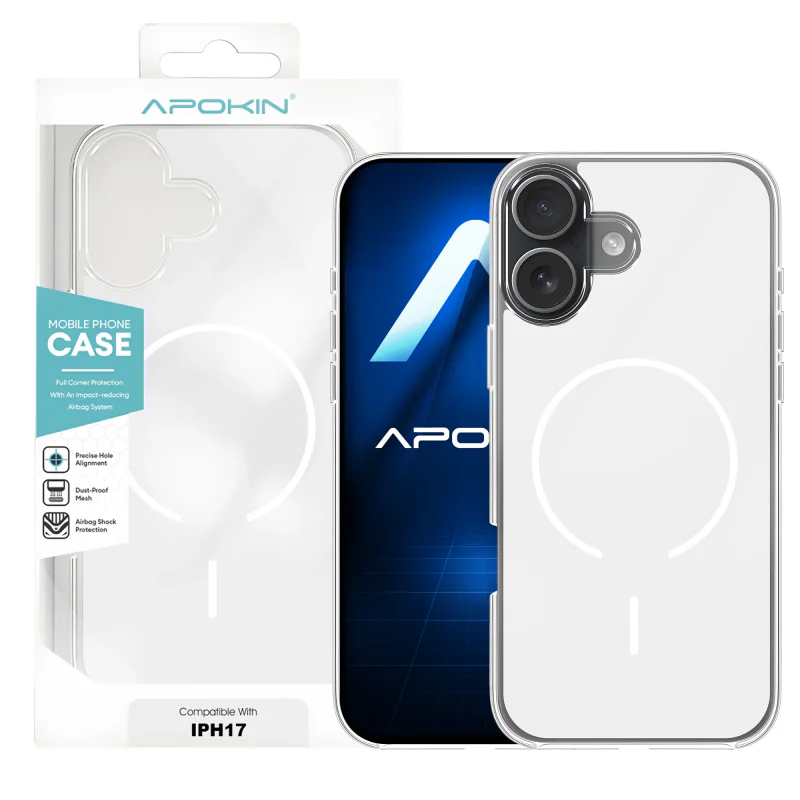 Capa Apokin para iPhone 17 MagCase com MagSafe Branco - Imagem 5