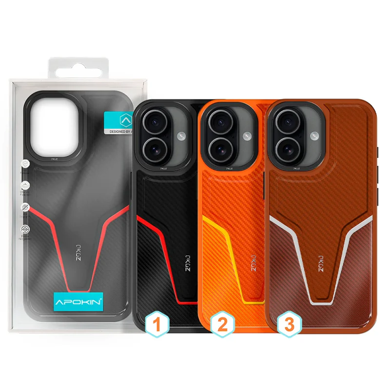 Capa Apokin iPhone 17 Pele Caesar Variedade de cores