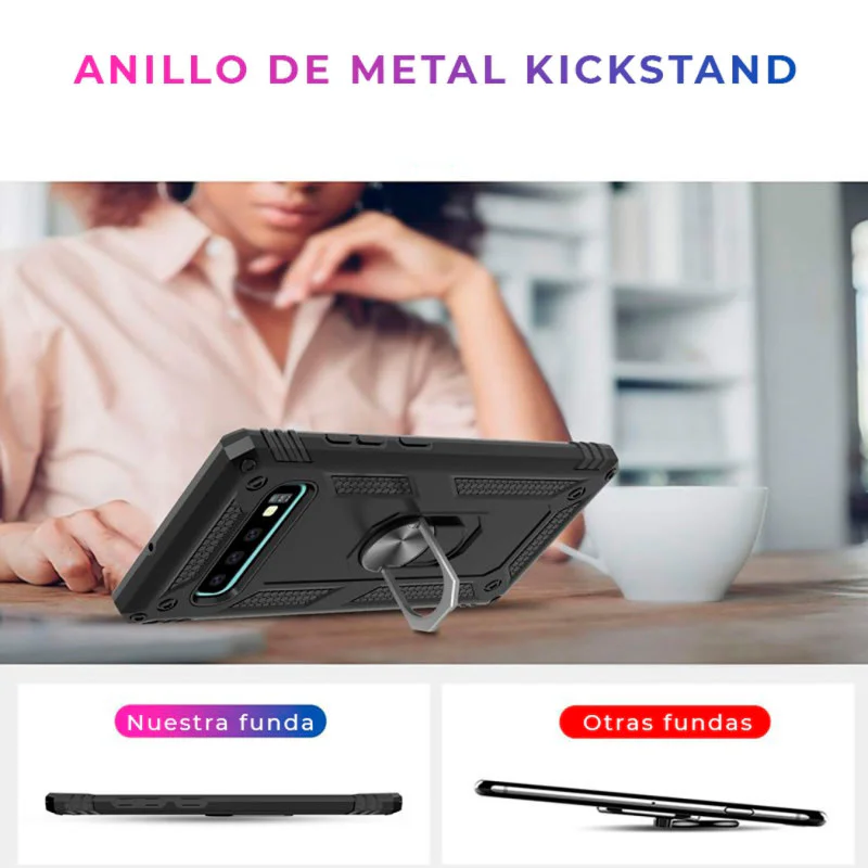 Capa Apokin para iPhone 6, 7 e 8 Plus Antichoque em Alumínio com Anel Magnético 360 Graus Prata - Imagem 6