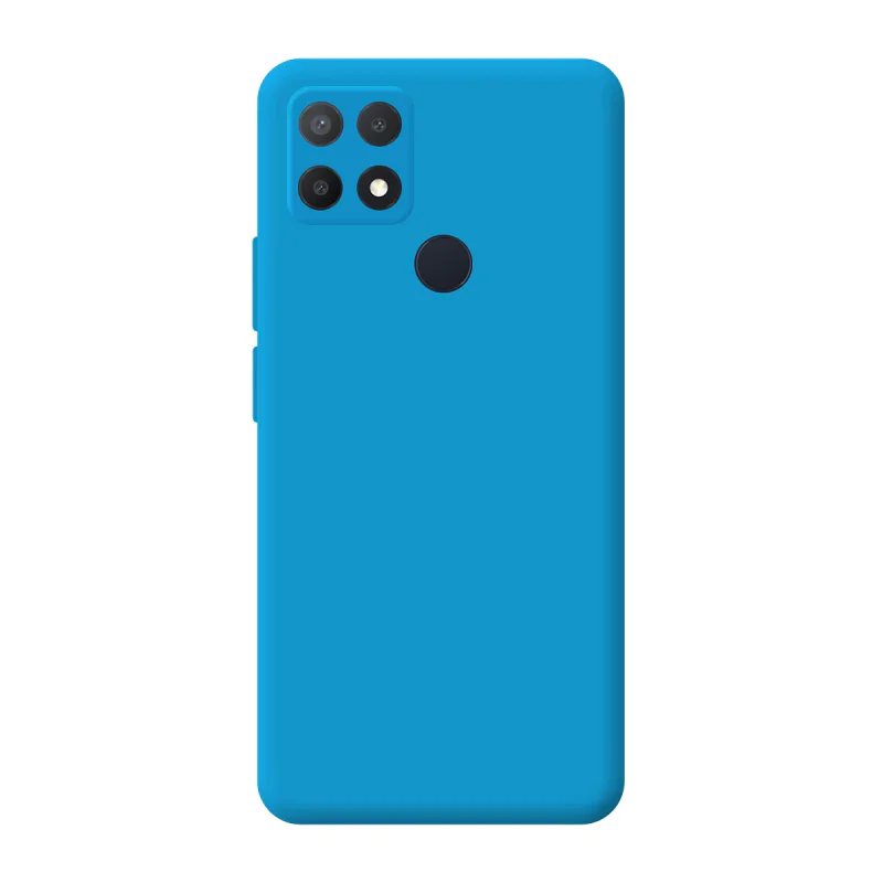 Capa Apokin Silicone Macio com Proteção de Câmara 3D para Oppo A15 Vermelho - Imagem 2