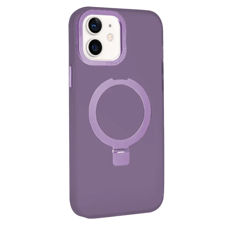 Capa Apokin Focus para iPhone 12 / 12 Pro Fumada com Suporte Branco - Imagem 2