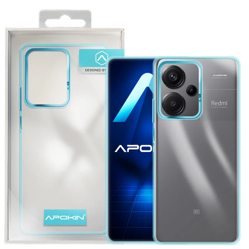 Capa Acrílica Apokin para Xiaomi Redmi Note 13 Pro Plus 5G Transparente Preto - Imagem 6