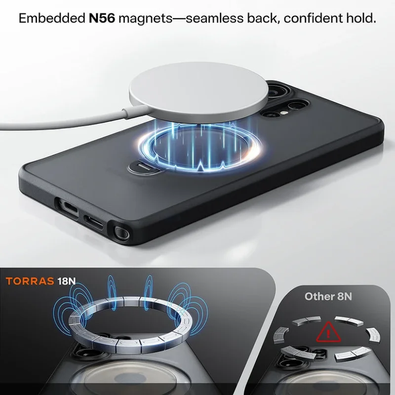Capa Apokin Ostand Spin Series para Samsung Galaxy S26 Ultra Transparente - Imagem 2