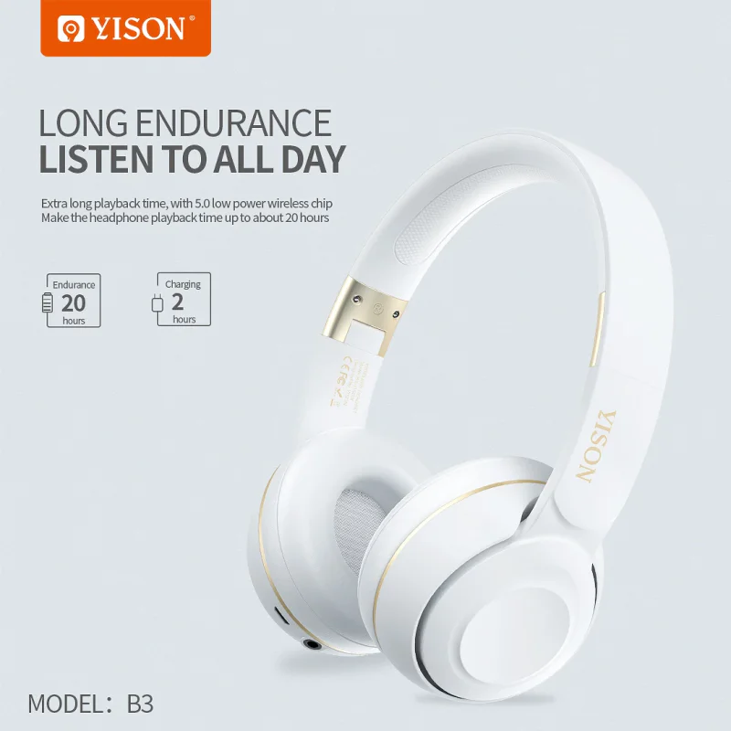 Auscultadores Bluetooth Celebrat B3 com Fita de Cabeça Branco - Imagem 3