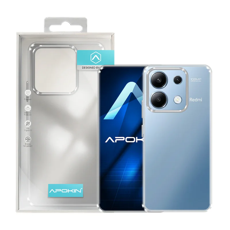 Capa Apokin para Xiaomi Redmi Note 13 5G Borda Colorida Antichoques Transparente - Imagem 6