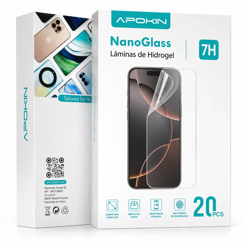 Folhas de Proteção Apokin Nano Glass para Plotter de Corte Embalagem de 20 Unidades - Imagem 1