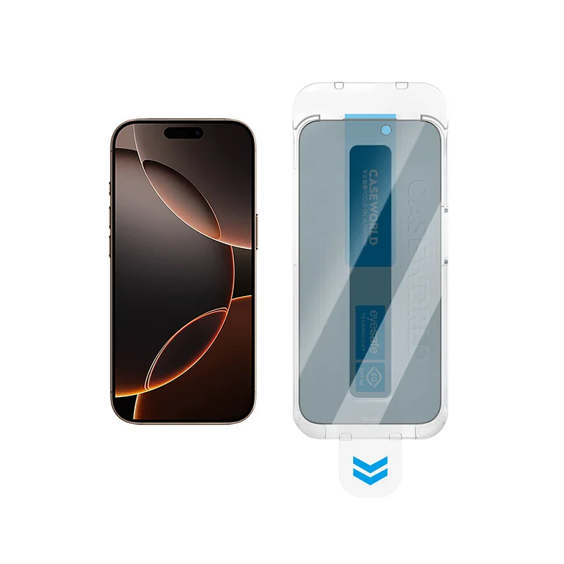 Película de Vidro Temperado Apokin CaseWorld para iPhone 17 Pro Max 0,33 mm Eyesafe - Imagem 2