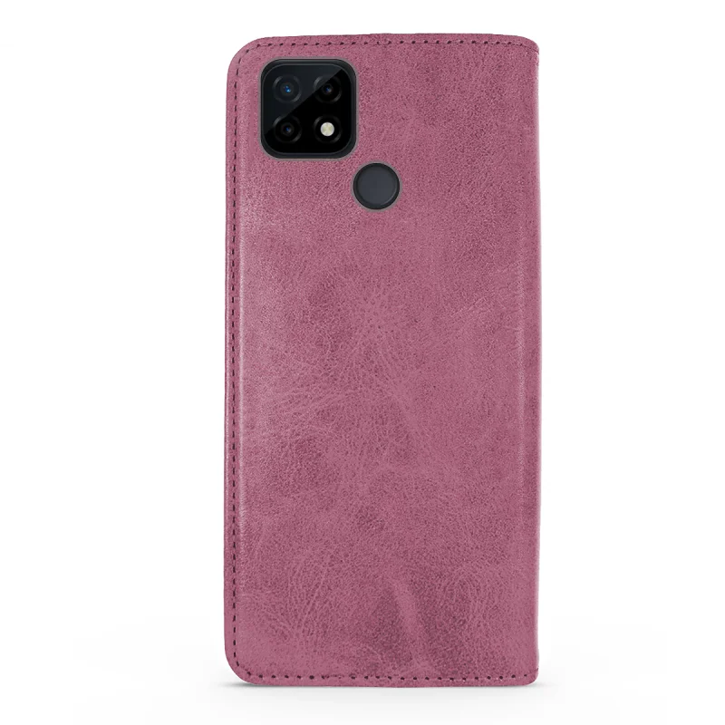 Capa Apokin para Realme C21 em Pele Sintética com Porta-Cartões Azul - Imagem 5