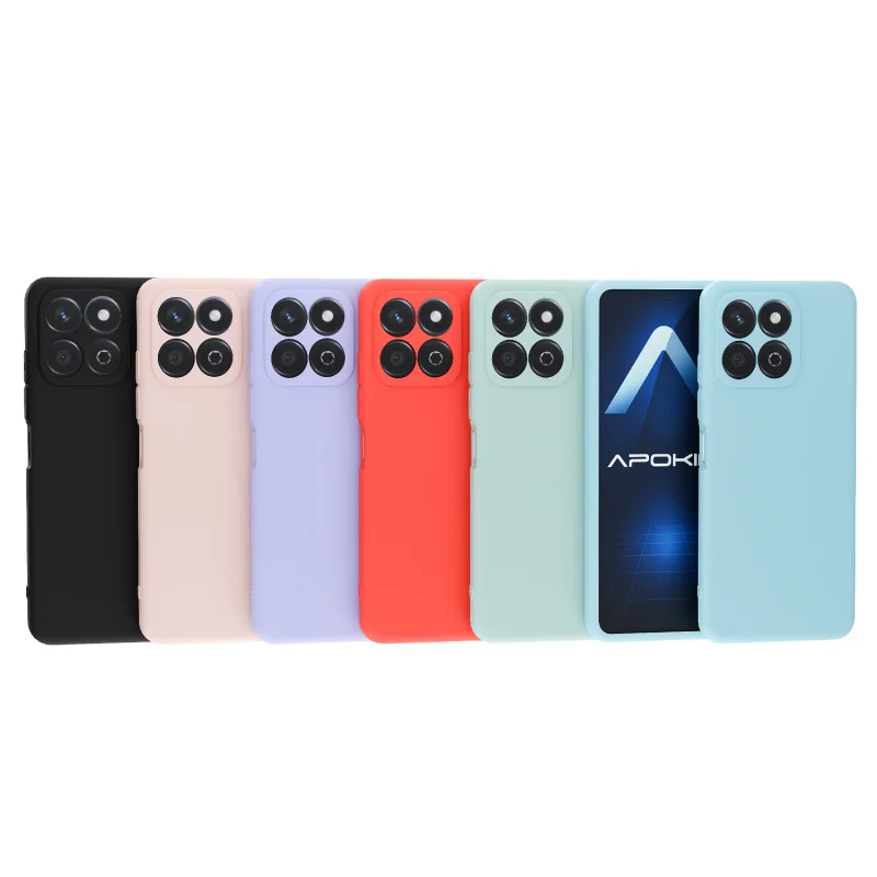 Capa Apokin para Honor X7c em Silicone Suave Preto