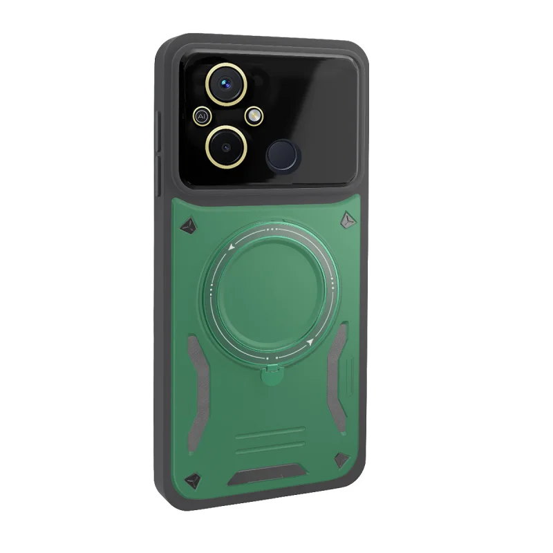 Capa Apokin para Xiaomi Redmi 12C Antichoques com Apoio Preto - Imagem 2