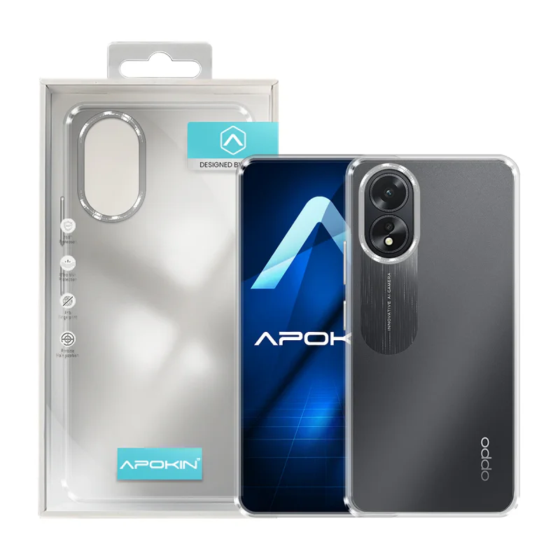 Capa Antichoque Apokin para Oppo A38 4G em Acrílico com Bordo Colorido Lilás - Imagem 6