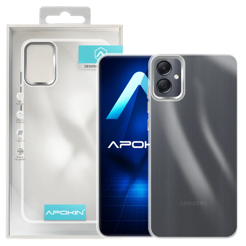 Capa Acrílica Apokin para Samsung Galaxy A06 Transparente Rosa - Imagem 3