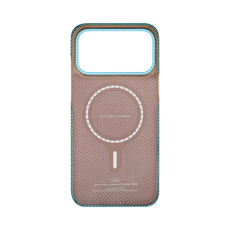 Capa Apokin Pitaka Edge para iPhone 18 Pro Max Azul Brilhante - Imagem 2