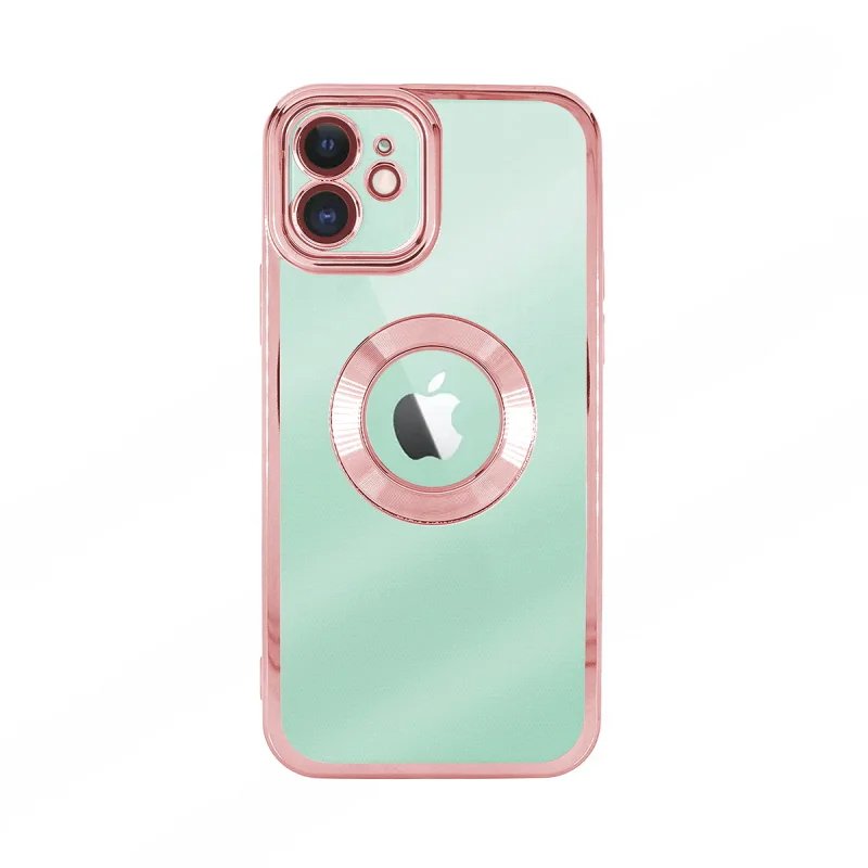 Capa Apokin para Apple iPhone 11 Pro Silicone Transparente Borda Cromada Preto - Imagem 2