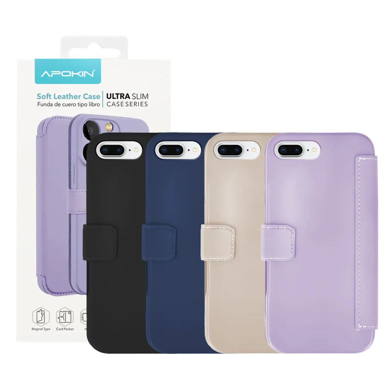 Capa Apokin para iPhone 7, 8 e SE Silicone Macio Azul