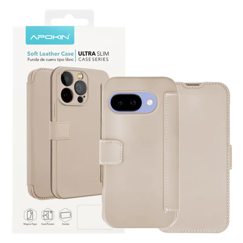 Capa Apokin para Google Pixel 9 em Silicone Macio Rosa claro - Imagem 3